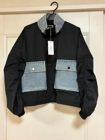 캐주얼 블랙 데님 자켓