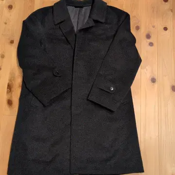 추천 캐시미어 100% 남성용 다크 그레이 체스터 코트