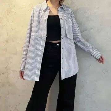 에모다 2way 오버 셔츠