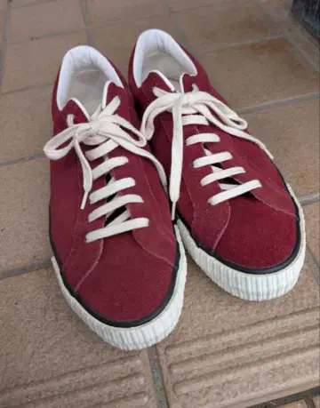 Warehouse 스니커즈 버건디 사이즈 11