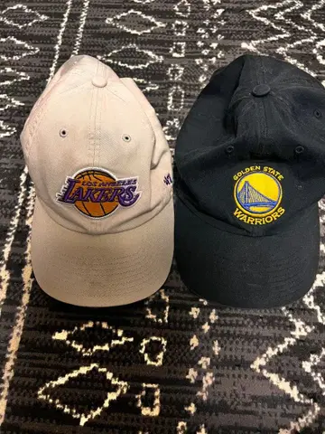레이커스 & 워리어스 캡 세트