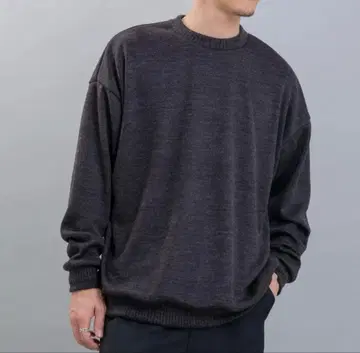 So 흑먹색 니트소 크루넥 스웨터