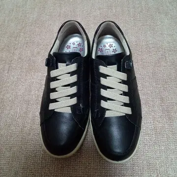 아킬레스 소르보 블랙 레이스업 슈즈 EEE 사이즈