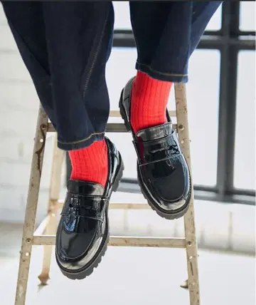 에나멜 로퍼 통굽 FREAKSSTORE 22.5cm