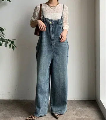 DOUDOU 도두 데님 올인원 오버롤