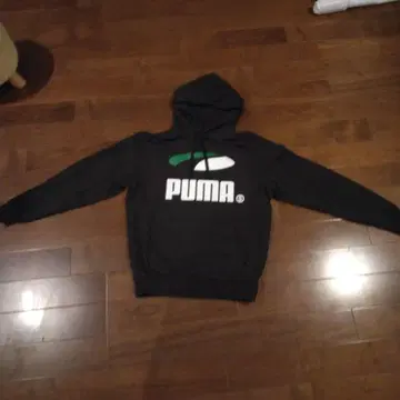 PUMA 블랙 후드티