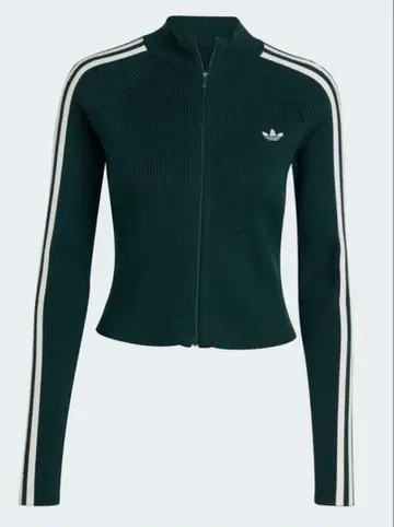 아디컬러 쓰리 스트라이프 슬림 니트 트랙 탑 adidas