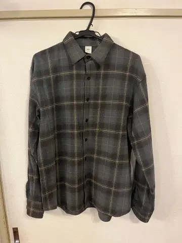 OVY 헤비 플란넬 체크 셔츠 사이즈 M