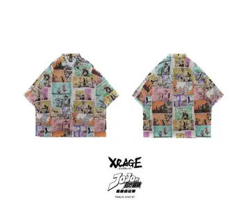 XRAGE 죠죠의 기묘한 모험 반팔 셔츠