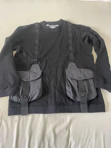 White Mountaineering 블랙 맨투맨 사이즈 0