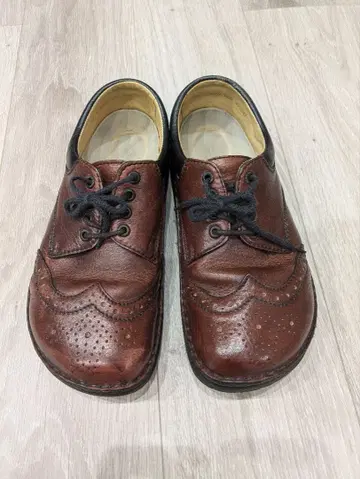 버켄스탁 브라운 가죽 로퍼 40