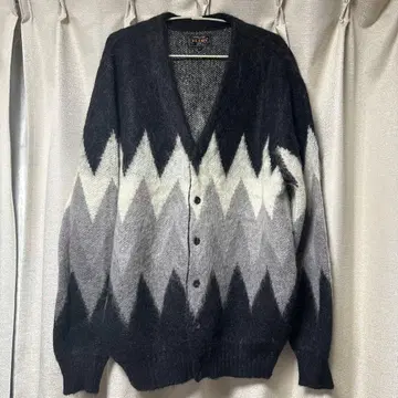 !새상품급!/ BEAMS 남성용 가디건 아가일 무늬 XL 사이즈
