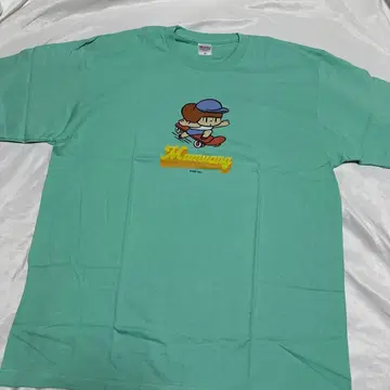 레어 20년식 XL 마무앙짱 MAMUANG 티셔츠 라이트 그린