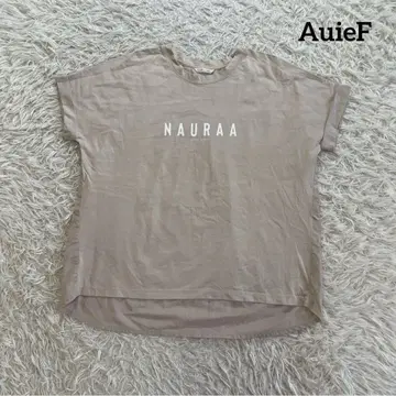 아위이에프 반팔 프린트 로고 T셔츠 롤업 베이지 그레디 브릴리언트 M