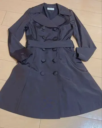 Debut de Fiore 드레스 트렌치코트 초콜릿색