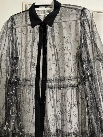 FURFUR 자수 긴팔 원피스 롱