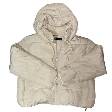 ZARA 후드 부착 퀼팅 다운 자켓 S
