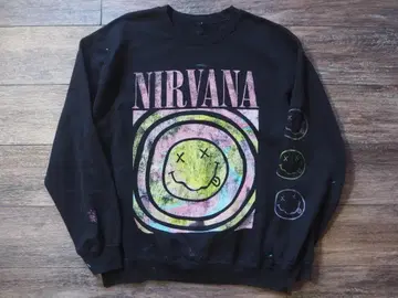 NIRVANA 맨투맨 블랙 USA 빈티지