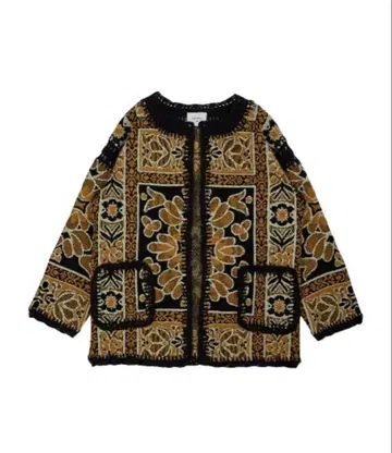 Ameri vintage RUG PATTERN KNIT JACKET