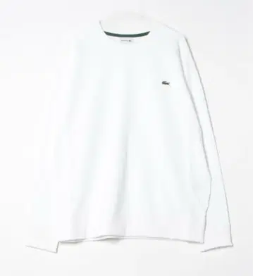 [ 새상품 ] 라코스테 프리미엄 맨투맨 크루넥 트레이닝복 화이트 M