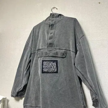 초레어 90s peakaboo 데님 자켓 아노락 후드티 구제 의류