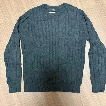 나노 유니버스 남성용 니트 차콜 그레이 L 사이즈