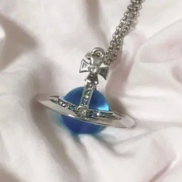 비비안 스몰 ORB 목걸이 블루 스카이블루