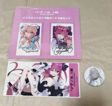 와다아루코전 인스턴트 카메라풍 카드 클리어 카드 캔뱃지