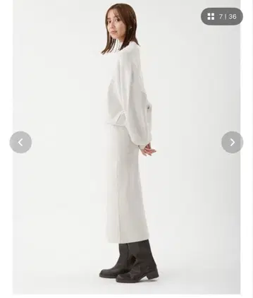 Mila owen [세트 아이템] 드레이프 니트 SET UP