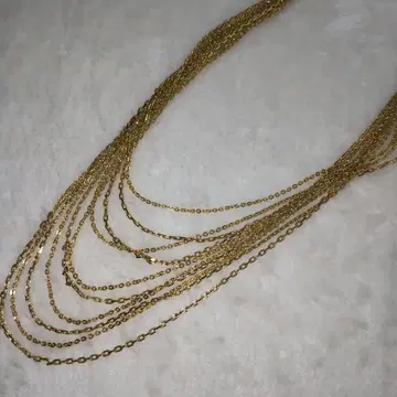 골드 목걸이 복수 체인