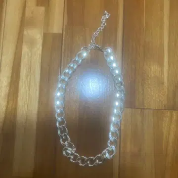 실버 체인 목걸이