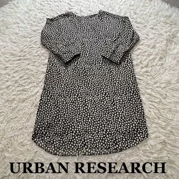 [ 새상품급 ] Urban Research 별 패턴 7부 소매 원피스
