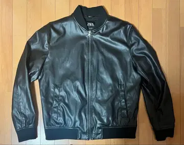 ZARA 블랙 가죽 자켓