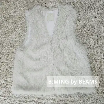B:MING by BEAMS 베스트 지레 페이크 퍼 베스트