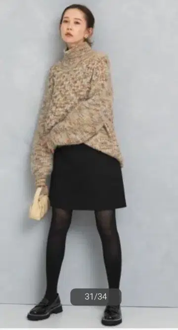 [ 새상품급 ] 백 지퍼 미니 스커트 블랙