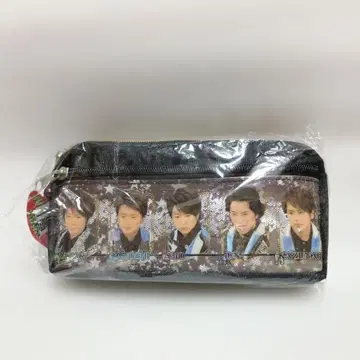 아이돌 사진 프린트 파우치 블랙