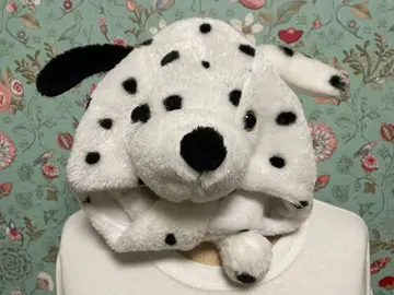미사용 새상품 달마시안 패턴 퍼 모자