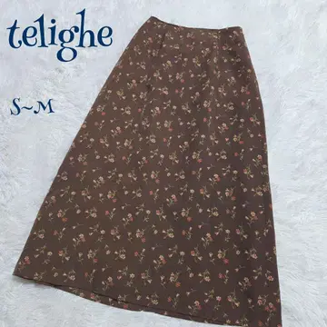 [빈티지] 미니 꽃무늬 A라인 롱 스커트 S~M 고급 깔끔한 낙하감