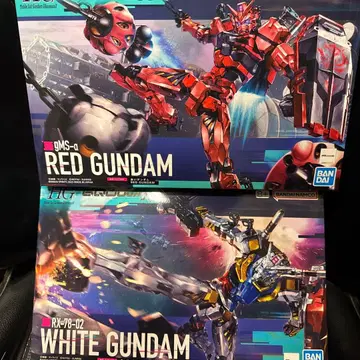 HG 화이트 건담 레드 건담