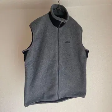 00's 파타고니아 USA제 플리스 베스트 그레이 x 블랙 L