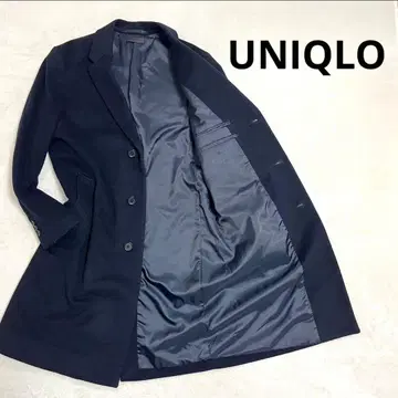 UNIQLO 유니클로 체스터 코트 네이비 S
