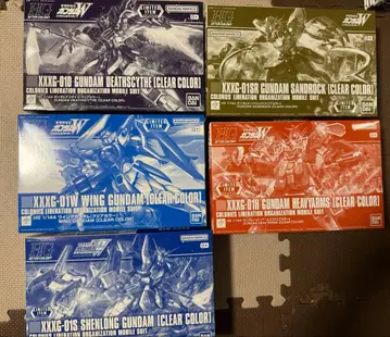 신 기동전기 건담W 건담베이스 한정판 클리어 컬러 5종 세트