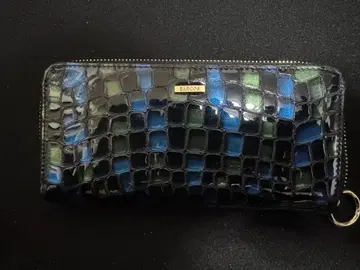 [ 무료배송/익명 배송 ] BARCOS 장지갑 파랑과 그린 패턴