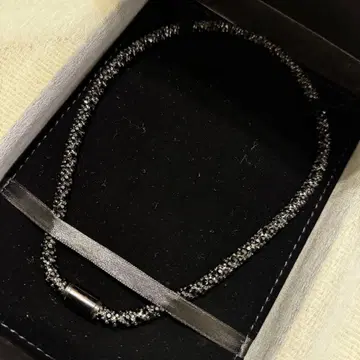 NEZCA 네즈카 스와로브스키 블랙 7mm 목걸이