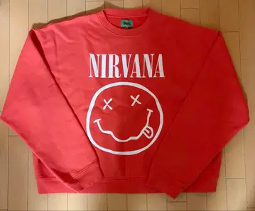 [ 새상품 ] GDC NIRVANA 맨투맨 L 오렌지