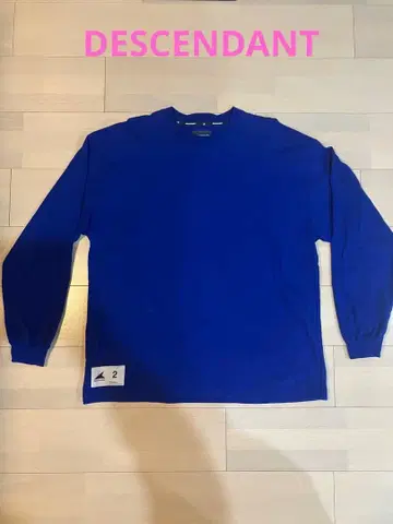 새상품급 DESCENDANT 롱 T셔츠 사이즈 2 파랑