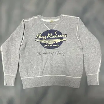 버즈릭슨 브랜드 로고 그레이 맨투맨 M 사이즈