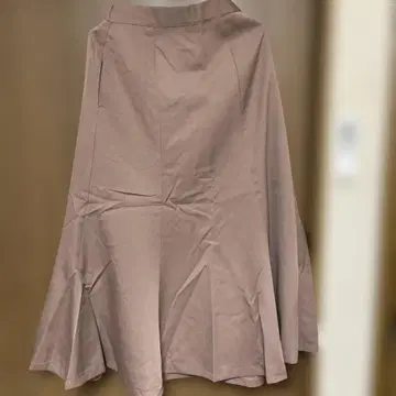 POU DOU DOU 핑크 베이지 머메이드 스커트