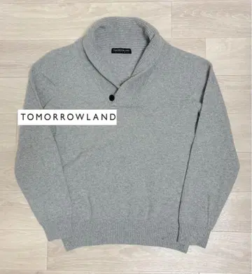 TOMORROWLAND tricot 울 100% 숄카라 니트