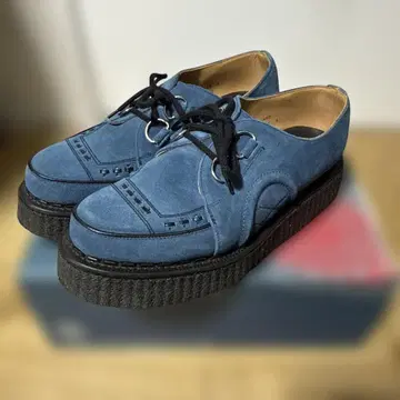 Raleigh 조지 콕스 블루 스웨이드 러버 솔 UK8